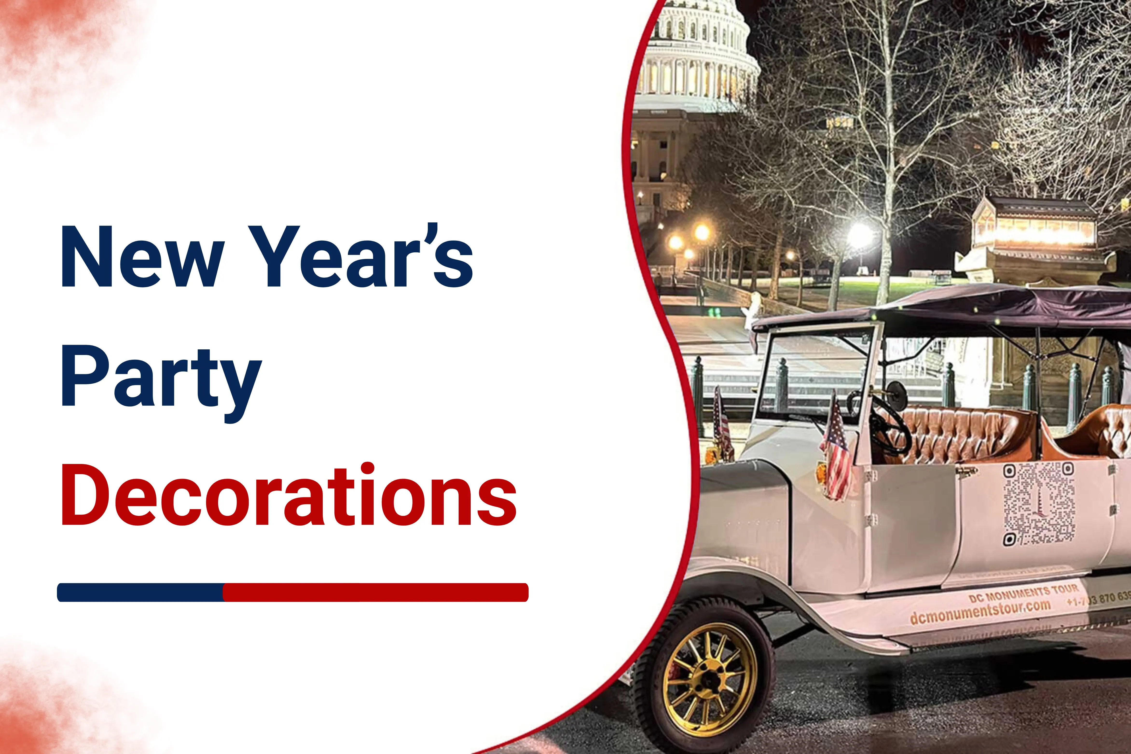 A Golf Cart Can Add Real Charm To Your New Year's Party Decorations
