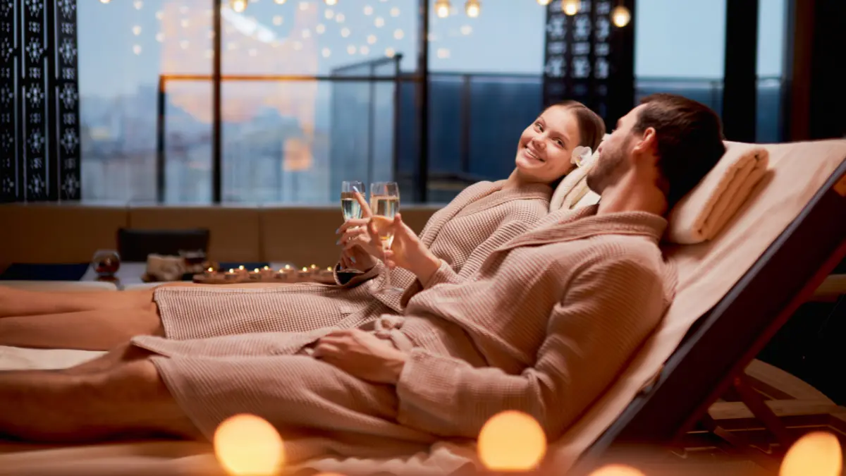 Couples spa day Washington DC romantic getaway The Wharf