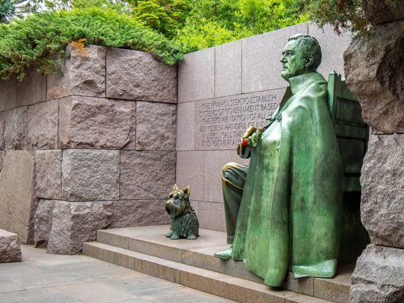 Franklin Delano Roosevelt Memorial in Washington DC